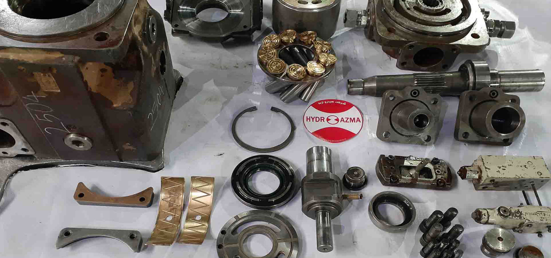 Repair of hydraulic pump, hydraulic motor and hydraulic valve